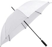Merkloos / Sans marque Makito Western Europe Automatische XL size paraplu - wit - dia 130 cm - 85 cm lang