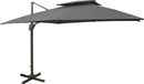 Maison Exclusive Parasol de jardin avec ventilation, 300x300 cm, anthracite