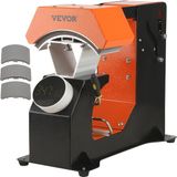 Merkloos VEVOR 3-in-1 Hittepers voor Pet, Transferpers met 3 Padmaten en Digitale Tijd- en Temperatuurregeling