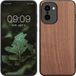 kwmobile telefoonhoesje geschikt voor OnePlus 15R - Hoesje met bumper in donkerbruin - Backcover - hout