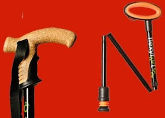 Skyline Mobility - Flexyfoot Ovalen handgreep Opvouwbare Flexyfoot Wandelstok met Antishock