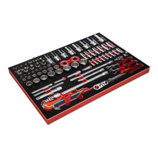 KS Tools Dopsleutelset - 92 stuks - 1/4\" + 3/8\" + 1/2\" - Inch