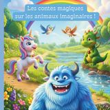 Les contes magiques sur les animaux imaginaires: Livre illustré pour enfants avec des histoires douces et fantastiques en compagnie d'une licorne magique, d'un dragon et d'un yéti