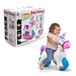 FEBER Baby Unicorn, loophulp in eenhoornvorm, 2-in-1 loophulp en wip, met wie- en trompetgeluid, ontwikkelt psychomotorische vaardigheden, kinderen vanaf 3 jaar, beroemd (FED35000)