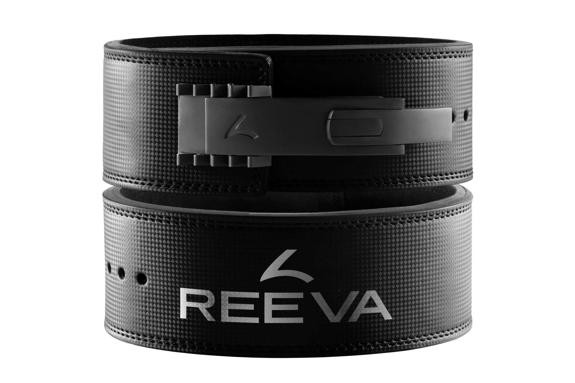 Reeva Lifting Belt - Carbon Leather - Adjustable Stainless Steel Buckle - 13 mm - XS