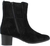Clarks Linnae Up leren enkellaarsjes met hakken
