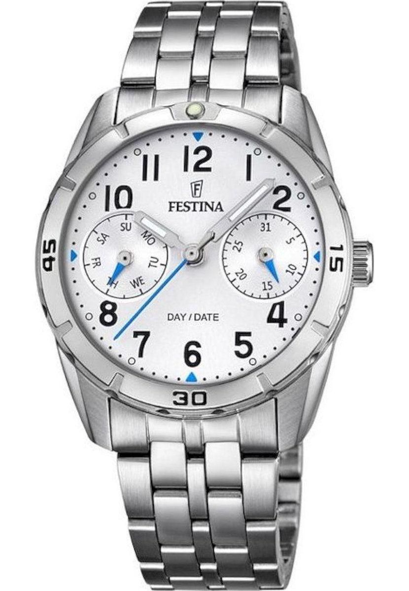 Festina F16908/1 Junior - Horloge - Staal - Zilverkleurig - 32.6 mm
