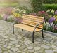 Osaka banc de jardin en épicéa, env. 122 x 60 x 83 cm | 2 places, bois de pin, cadre en acier, design japonais