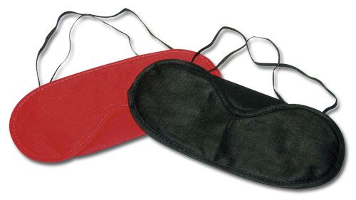 Huismerk Oogmasker Set - Zwart/Rood - Wol