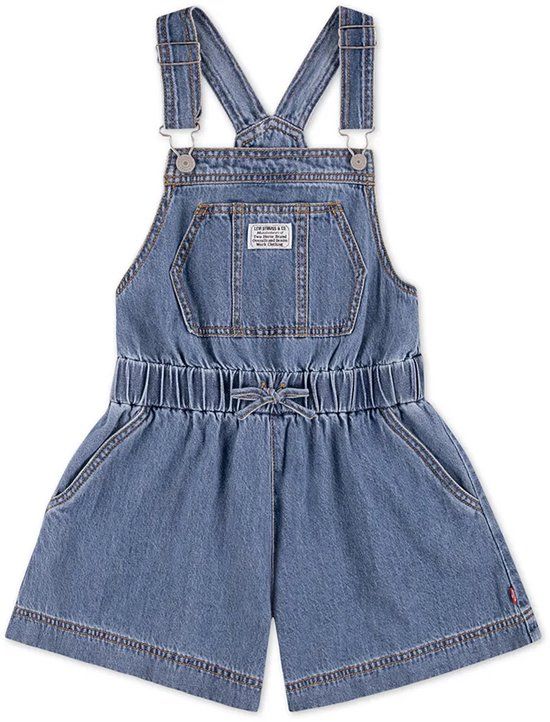 Levi's® Kids 4ep580 Mouwloze Romper Blauw 12 Years Meisje