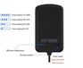 DrPhone Type-C Smart Power Bank - Support de batterie 4000 mAh avec coussinet en gel d'adsorption nano - Noir