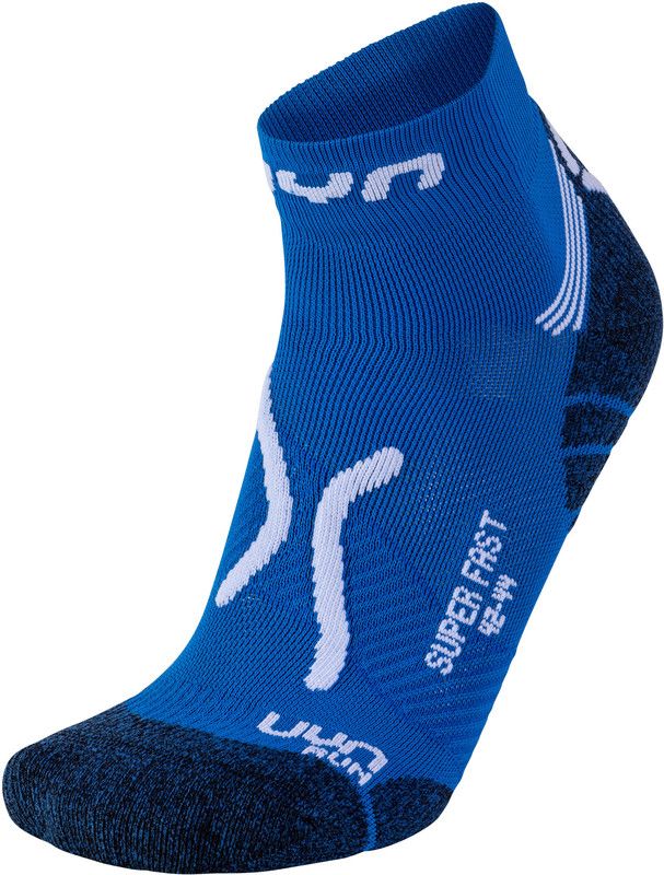 UYN Run Super Fast Hardloopsokken Heren blauw/wit EU 39-41 2019 Sportsokken