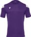 Macron Polis Chemise Manches Courtes Homme - Violet / Blanc | Taille : XXL