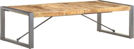 vidaXL Salontafel 140x70x40 cm ruw mangohout