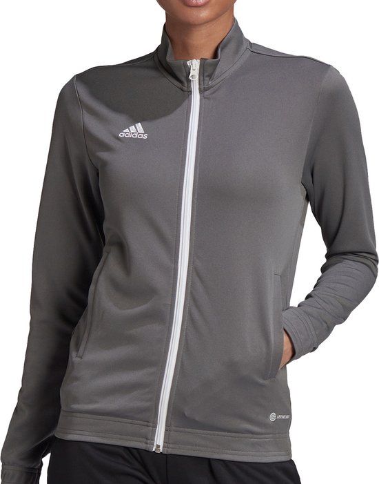 adidas Entrada 22 Women's Sport Jacket - Grey - Size L