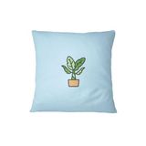 Bona Basics, Decoratieve kussenhoes, Huisdecoratie, voor bank, cafetaria, Afmeting: 60x60 cm, Kleur: Lichtblauw