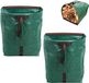 Unyqoos® Set de deux sacs à déchets de jardin pliables de 200 litres avec poignées
