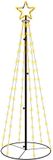 vidaXL Kegelkerstboom 108 LED's 70x180 cm Warmwit