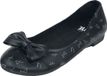 Black Premium by EMP Zwarte ballerina's met strik en print - Dames - EU39