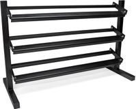 VirtuFit Pro Rack à haltères - 3 niveaux - Noir - Support haltères - 300 kg