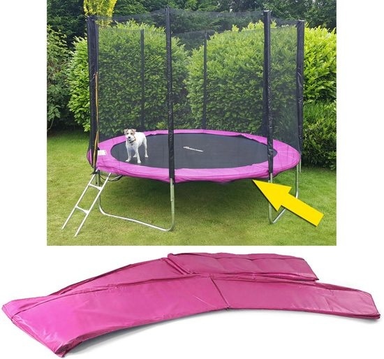 Viking Sports Trampoline rand afdekking - 305 cm diameter - roze