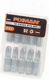 Fixman Bitset 1/4 PZ 3 x 25mm - 10 bits