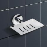 IPEA Zelfklevend zeepbakje van metaal, geen boren nodig, modern design, zeephouder voor aan de muur om te plakken in badkamer, douche, keuken, huis, zeep- of sponshouder, zelfherstellend