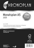 Chronoplan 50285 agendavulling 2025, maandplan A5 (148 x 210 mm), reserve kalender voor afsprakenplanner, maandplanner, voor gedetailleerde maandplanning, 1 maand op 1 pagina, met universele
