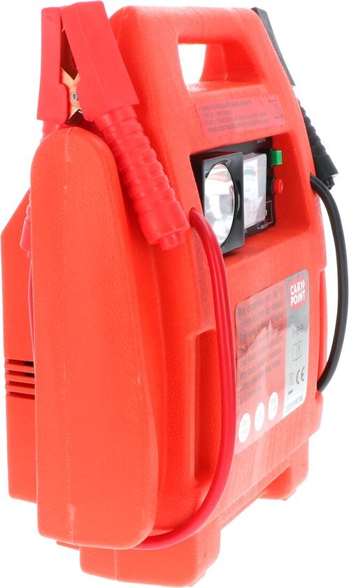 Carpoint Jumpstarter met Compressor zwart/rood