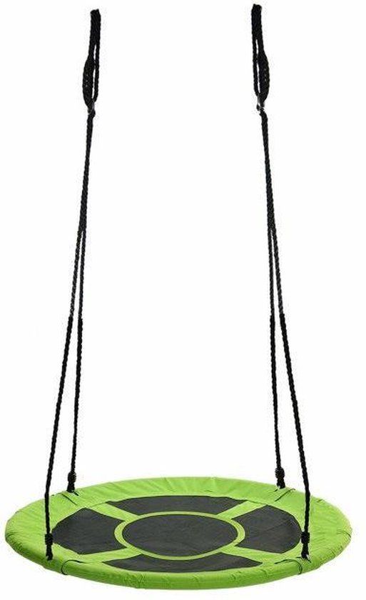 Viking Choice Schommel nest - tuin - 90 cm diameter - groen zwart - tot 150 KG