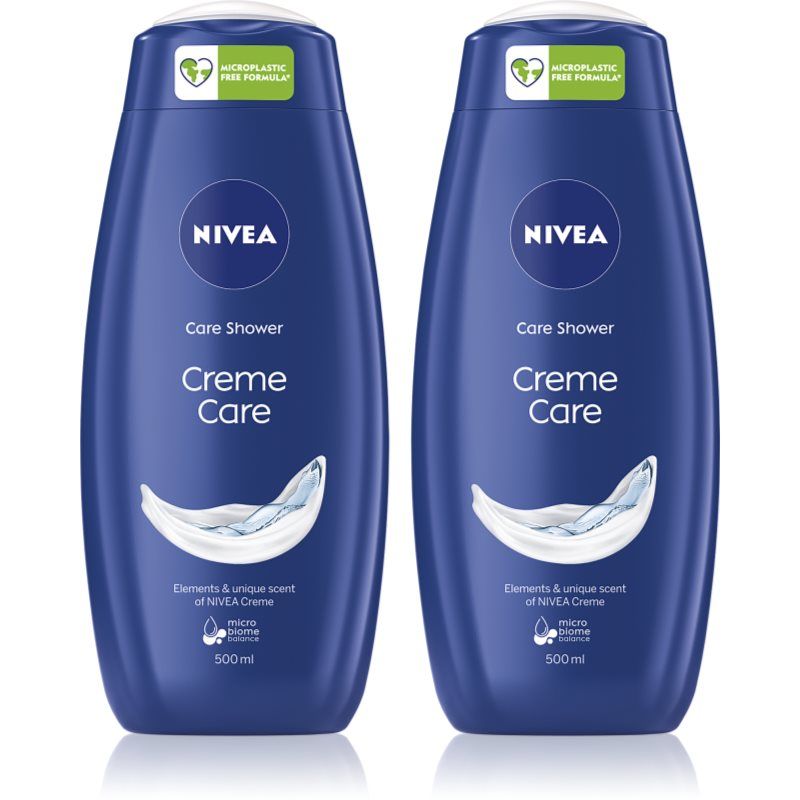 NIVEA Creme Care Shower Gel (2 x 500 ml)