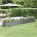 Maison Exclusive - Jardinière surélevée, acier galvanisé, 368x80x36 cm, gris