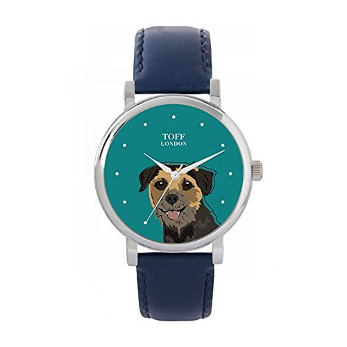 Toff London Border Terrier Hoofd Hondenhorloge