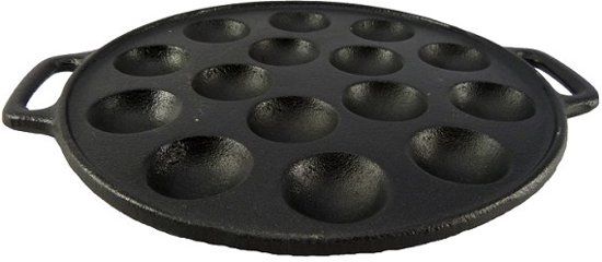 Poffertjesplaat voor 15 poffertjes - Gietijzer - Ø 23.5 cm - Alle warmtebronnen