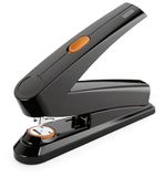 Novus B8FC B 8 FC nietmachine (50 vellen, platte nietjes, hefboomfunctie, incl. 1000 nietjes) zwart