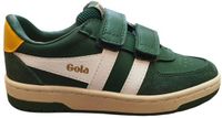 Gola Hawk strap Kinderen Lage sneakers Maat 34 Groen Leer Klittenband