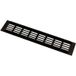 Gedotec Grille d'aération en aluminium avec entretoises rainurées, 60 mm - Brun anodisé - 600 mm