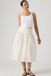 Levi's Brionna Midi rok - Femme - S - Blanc / Runa Floral Egret Coton