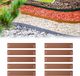 Green-Split Set van 20 Borderranden metaal 13,5 cm hoog, 24 m lang | Gazonrand | Kantopsluiting, bruin