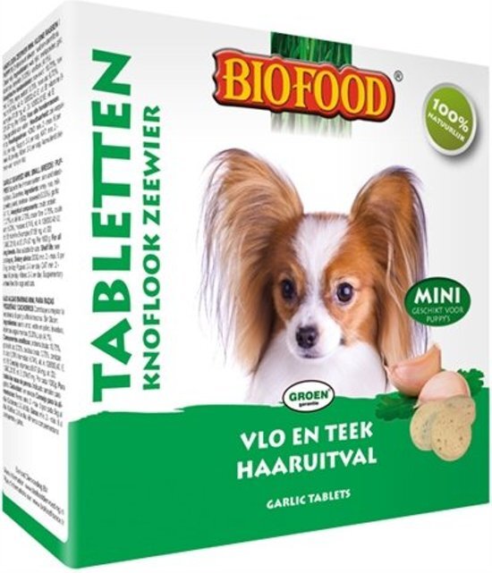 BIOFOOD Hondensnoepjes Anti-Vlo Zeewier met Kruiden 100 stuks