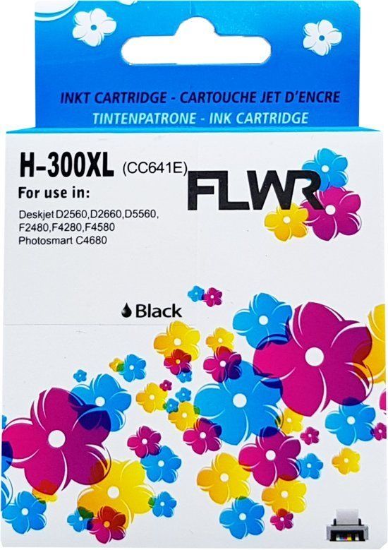 FLWR - Inktcartridge 300XL Zwart - Geschikt voor HP