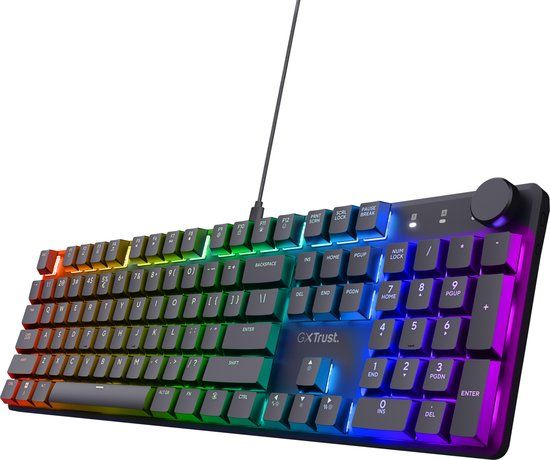 Trust GXT 866 Torix - Mechanisch Gaming Toetsenbord - QWERTZ Duits - Zwart