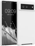 kwmobile telefoonhoesje geschikt voor Google Pixel 6 - Hoesje met siliconen coating - Smartphone case in mat wit