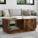 Maison Exclusive - Table basse, chêne fumé, 90 x 50 x 37 cm, fibre de bois