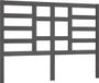 vidaXL Hoofdbord Massief Grenenhout Grijs 126x4x104 cm