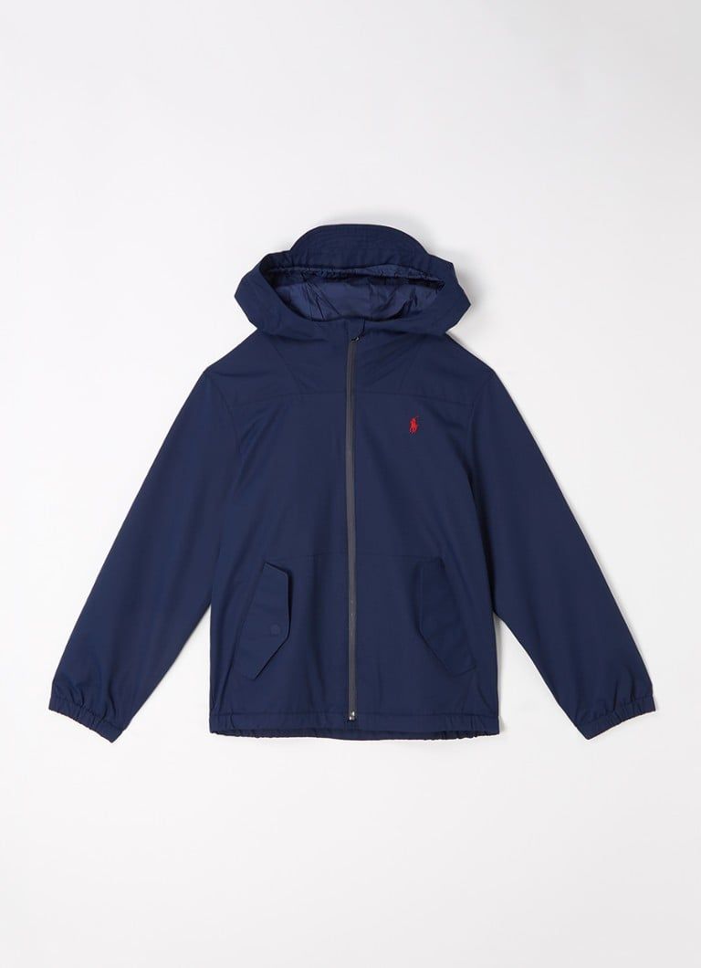 Ralph Lauren Windbreaker with Hood and Flap Pockets