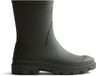 Hunter Downpour Short Unisex Regenlaarsjes Rubber Groen Waterdicht