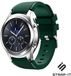 Strap-it Siliconen Smartwatch bandje - Legergroen - Geschikt voor Samsung Gear S3 Classic & Frontier