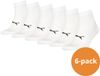 Puma Sport Quartersokken Light 6-pack Wit-39/42