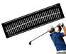 Tapis d'entraînement de golf portable pour intérieur et extérieur